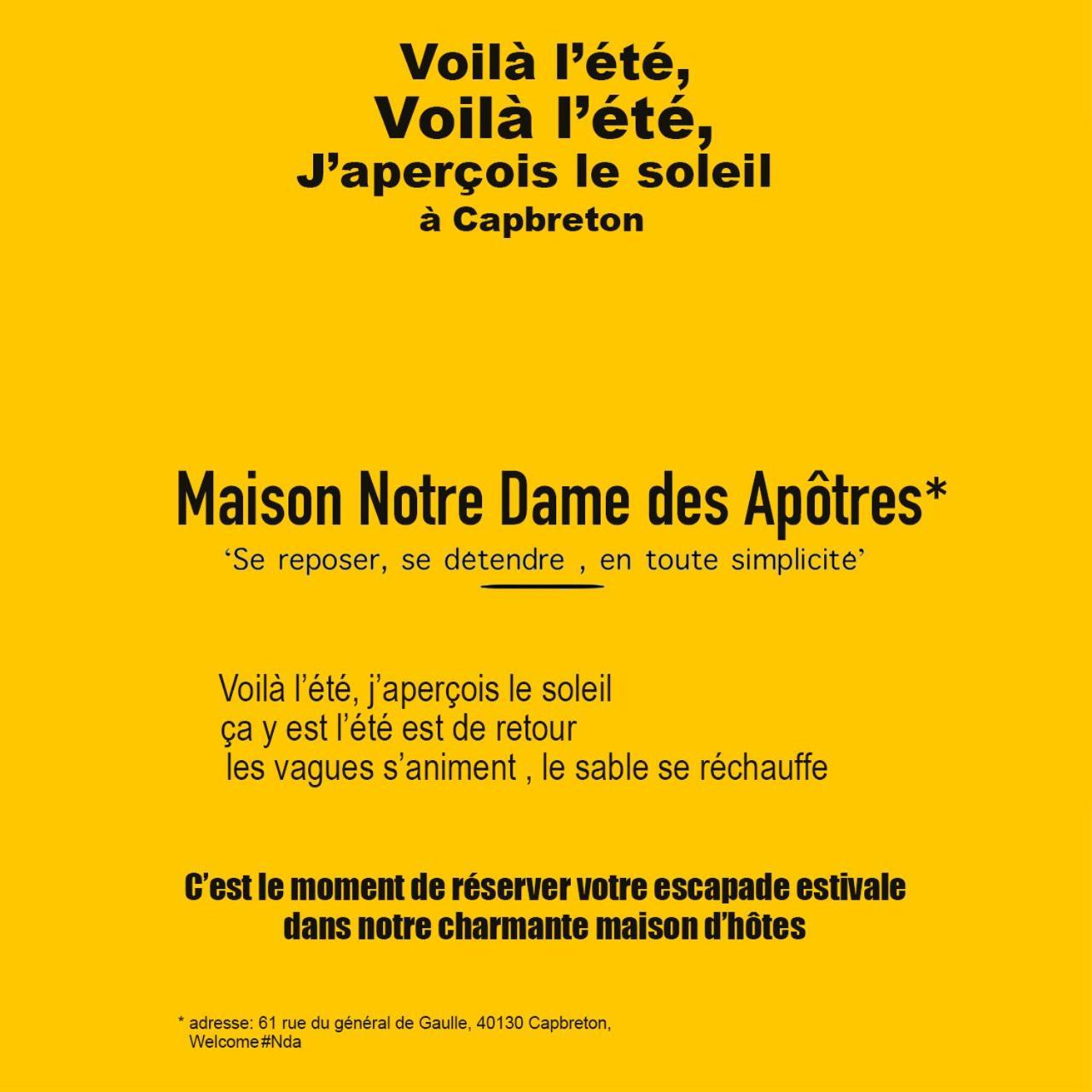 Maison Notre Dame Des Apotres Capbreton Kültér fotó